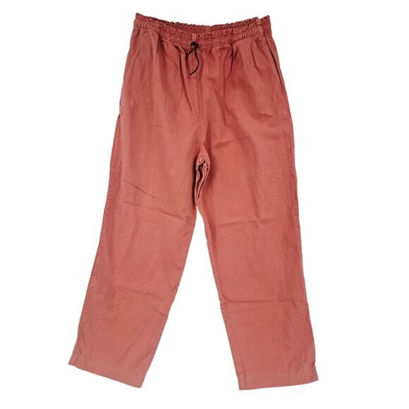 Orvis Pants - Vintage 90's Orvis Cotton Tapered Pant Salmon Pink Elastic Waist Women's M 3769